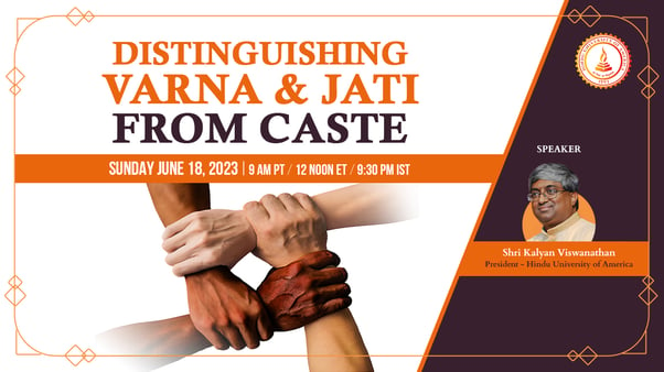 Distinguishing Varna and Jati from Caste