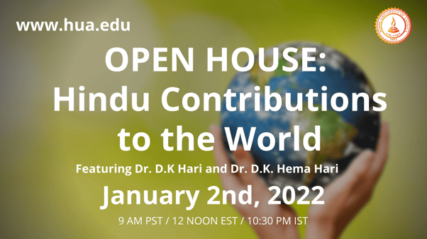 OPEN HOUSE: Hindu Contributions to the World