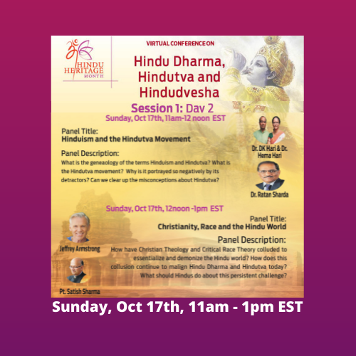 Hindu Dharma, Hindutva and Hindudvesha - Virtual Conference Day 2