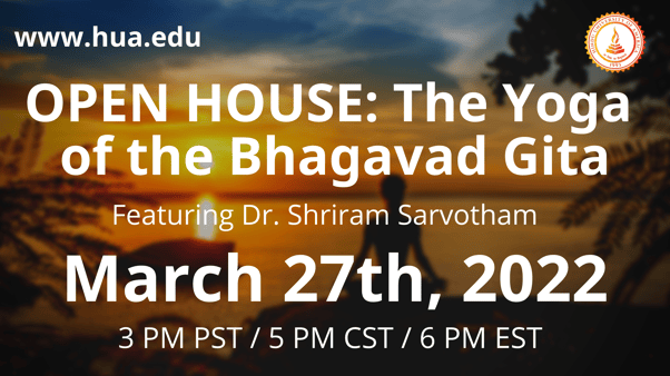 OPEN HOUSE: The Yoga of the Bhagavad Gita