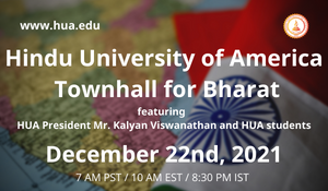 Hindu University of America Townhall for Bharat